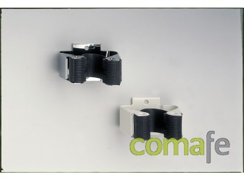 Colgador 1escoba 2055/2 bl.2pz