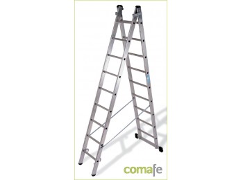Escalera doble c/base 9x2 4,48