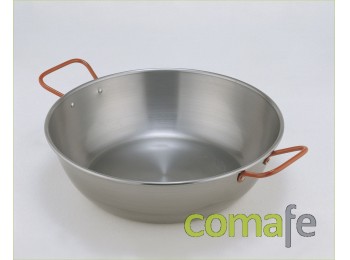 Sarten pulida honda c/a 34 cm.