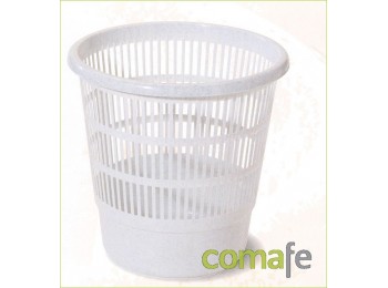 Papelera rejilla 16l.gris 0702