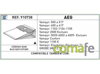 Bolsa aspi.aeg grobe-12 5p.738