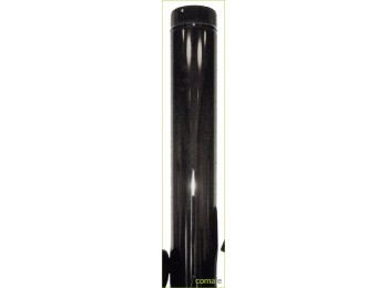 Tubo estufa esmalt.negro 100mm