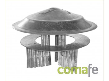 Caperuza galvaniza.80 a 150 mm