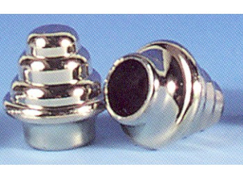 Bellota rizada cromada 12 mm.