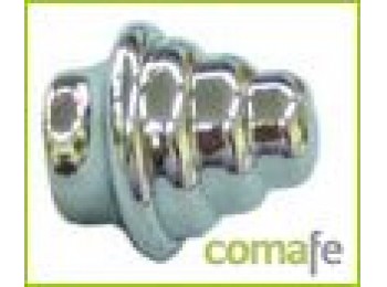 Terminal rizado cromo blis.2pz