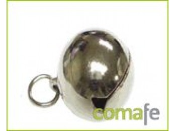 Cascabel laton niquel 13 m/m.