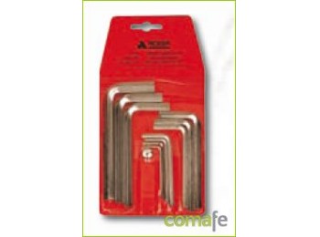 Llave allen hexago niquel 2-8m
