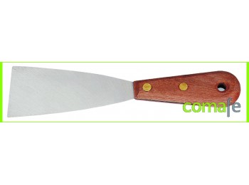Espatula 40mm mango madera hoj