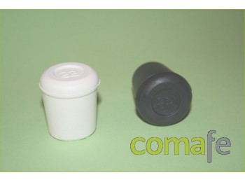 Contera plast.red.negra 22mm.