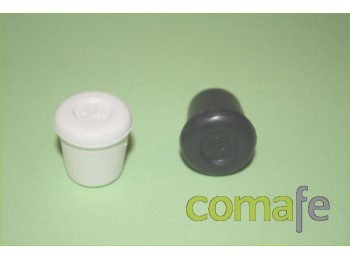 Contera plast.red.blanca 14mm.