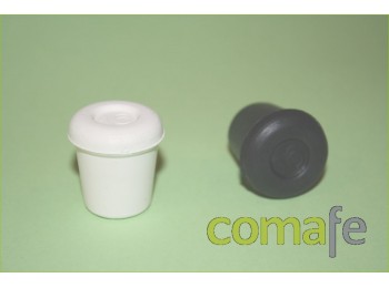 Contera plast.red,blanca 16mm.