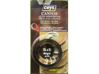 Canto p/madera 5m.negro 850102