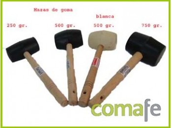 Maza caucho c/mango 1/2 kg.