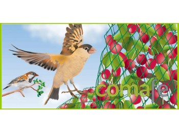 Malla antipajaro verde 4x12 mt
