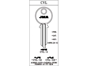 Llave aluminio cvl-5d azul