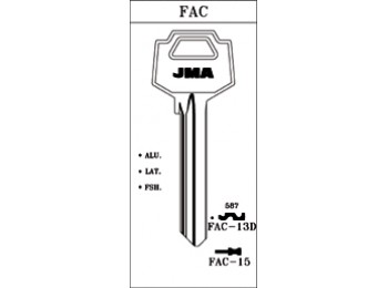 Llave aluminio fac-13d lila