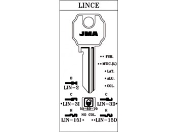 Llave aluminio lin-15d oro