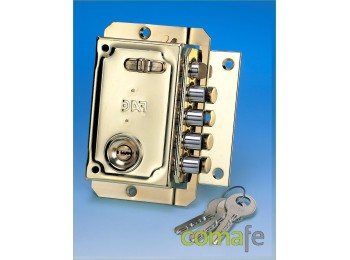 Cerradura seg.dorada s-90p dc