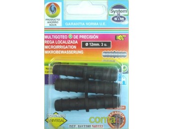 Empalme goteo 12mm.3pz.540332