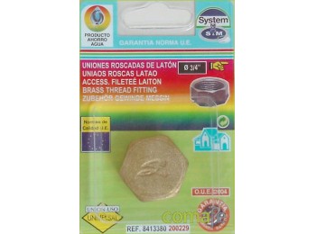 Tapon hembra laton 3/4 200229