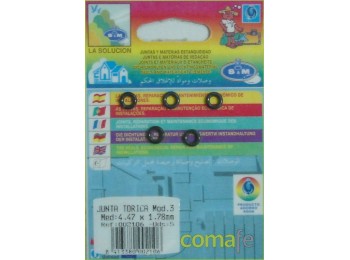 Junta torica 3-5 uds. 002106