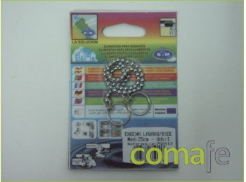 Cadena lava/bide 25cm. 750113