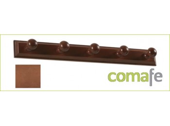 Percha madera pared lac.nog.5p