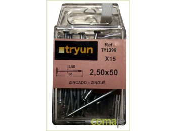 Punta a.c/p.z.2,5x50 2216/15pz