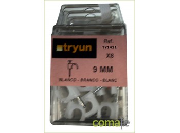 Grapa cable red.9mm.2288/8pz.