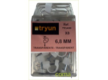 Grapa cable tv 6mm.2290/8pz.