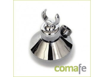Soporte ducha c/rotula cromado