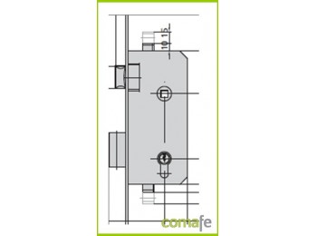 Cerradura cvl 1985-3p/2 hl