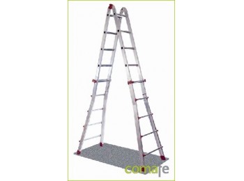 Escalera  multiuso aluminio 8+