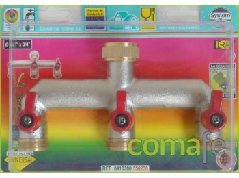 Grifo triple 3v.3/4x3/4 550256