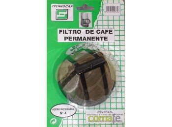 Filtro cafe permanente metalico 769