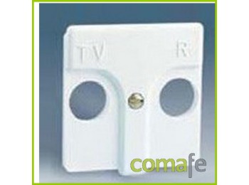 Tapa toma tv-fm blan. 27053-34