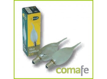 Lampara vela cande cl e14 25w