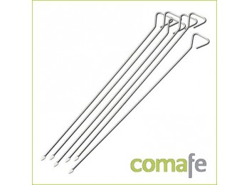 Pinchos 30cm.inox 6pz.2126-6i