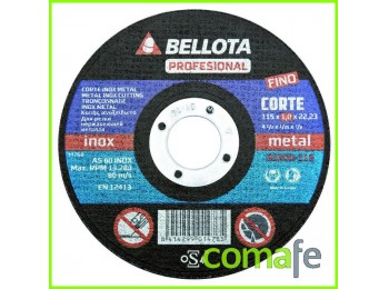 Disco corte inox. bel 115x1x22