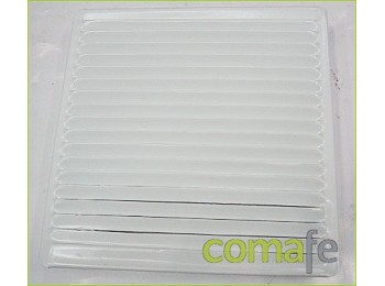 Rejilla blanca plana 17x17 162