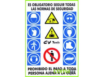 Cartel pvc 1x0,70m.combin.0244