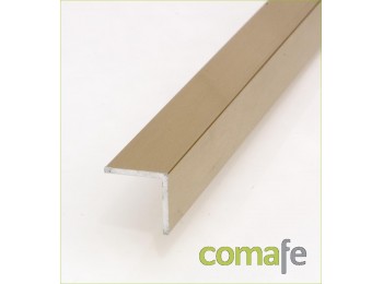 Angulo aluminio oro 20x20 2mt.