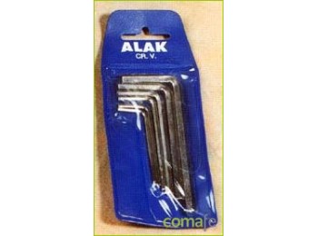 Llave allen niquel 8pz cv 2a8