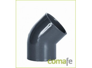 Codo 45 h-h evac.pvc40mm804076