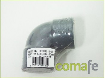 Codo 87 m-h evac.pvc40mm804106