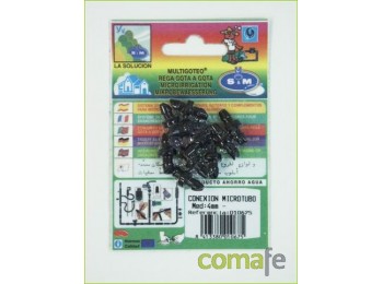 Conector microtubo 4mm 25 pzas