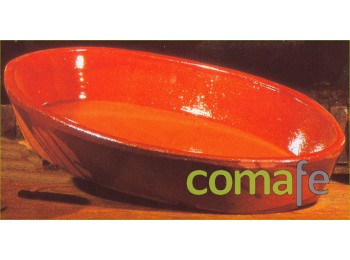 Fuente barro oval 31 cm ov 31