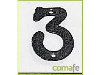 Numero 3 hierro forjado 100 mm