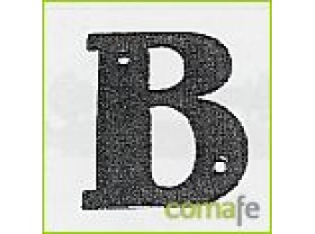 Letra b hierro forjado 100 mm.