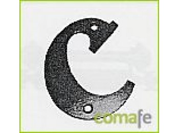 Letra c hierro forjado 100 mm.